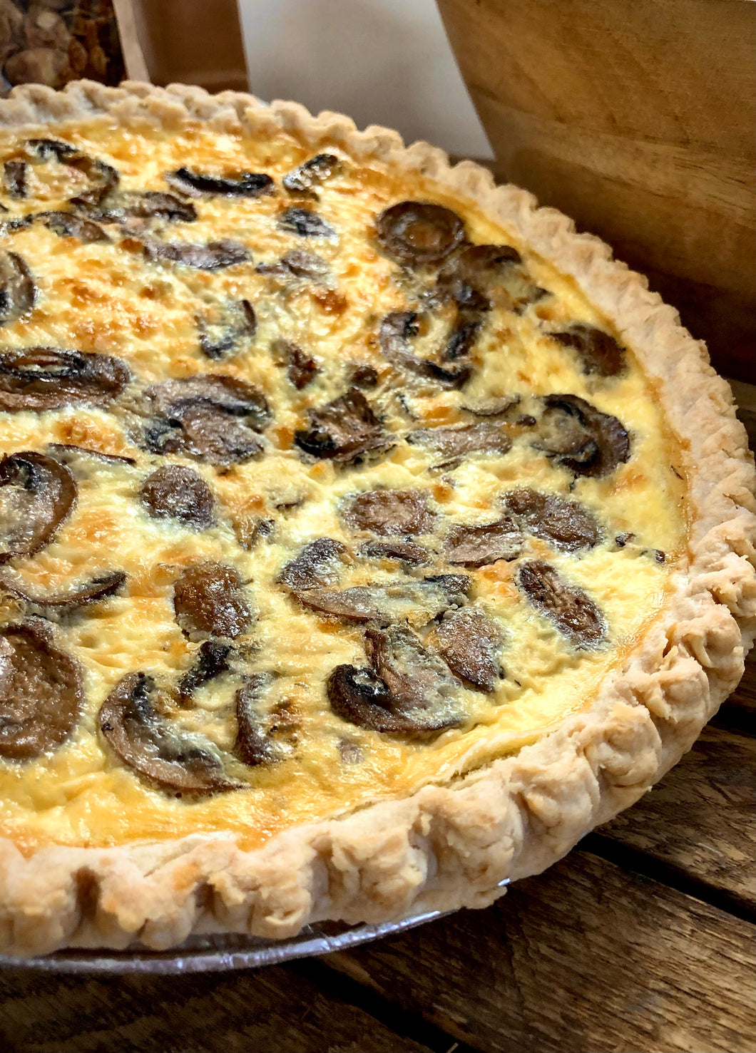 Christmas Quiche - Mushroom and Swiss