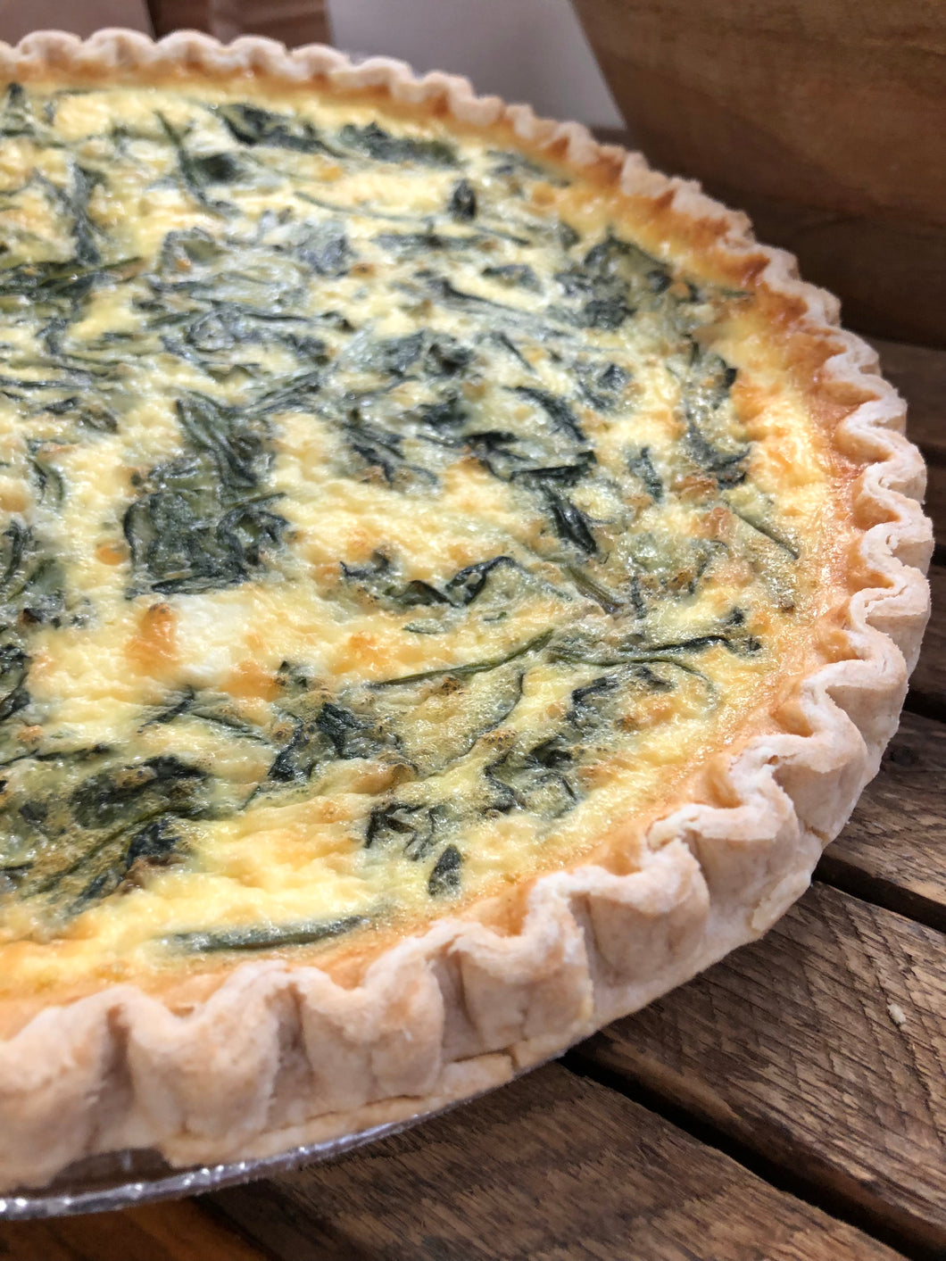 Christmas Quiche - Spinach and Feta
